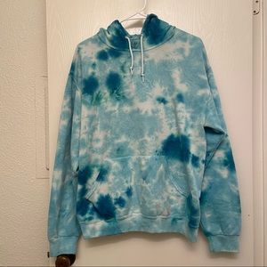Blue/white tie dye hoodie MAKE AN OFFER